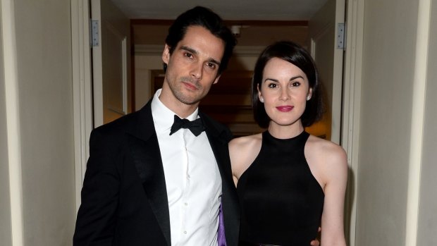 John Dineen and Michelle Dockery at a gala in London in November 2013.
