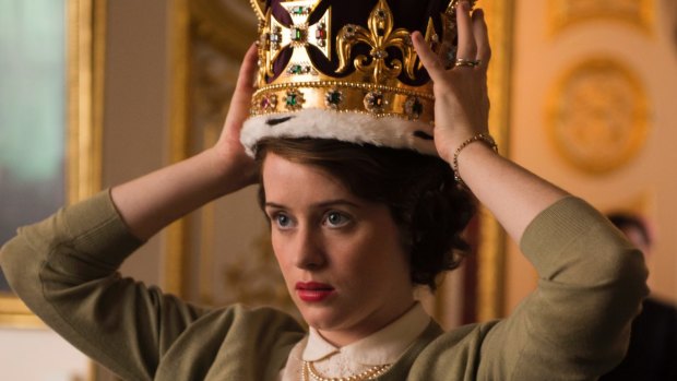 Claire Foy as Queen Elizabeth II in Netflix's The Crown, rumoured to be the most expensive television series ever made.
