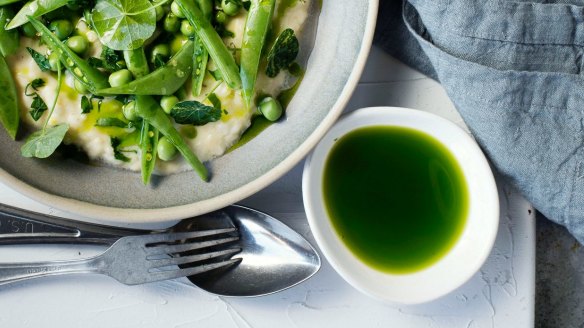 A simple side dish made with oil and herbs.