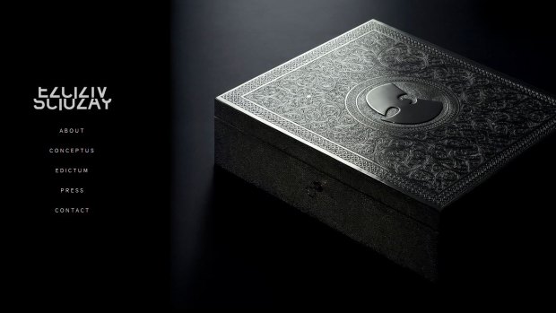 The hand-carved silver and nickel case for Wu-Tang Clan's <i>Once Upon a Time in Shaolin</i>, as designed by British Moroccan artist Yahya.