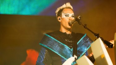 Luke Steele of Empire of the Sun at the Electric Daisy Carnival in New York this year.