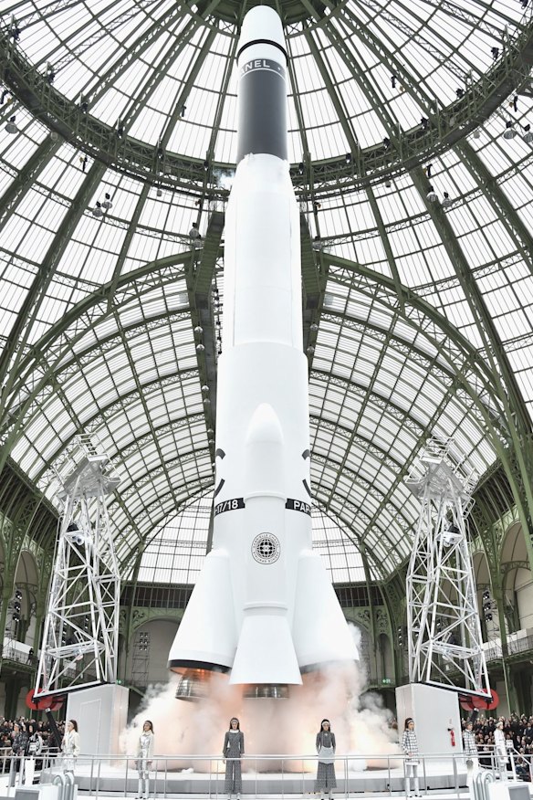 This collection, rolled out to Elton John's "Rocket Man."