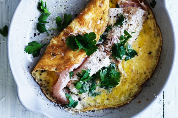 Reserve some glaze to drizzle over a Christmas-ham omelette, suggests Phil Wood.