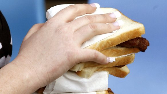 The sausage sandwich is one of few street foods Australia can claim as its own.
