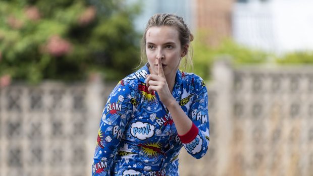 Comer as Villanelle in season two of Killing Eve: "She's got a wit about her that I did not expect."