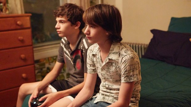 Michael Barbieri, left, and Theo Taplitz play friends torn apart in Little Men.