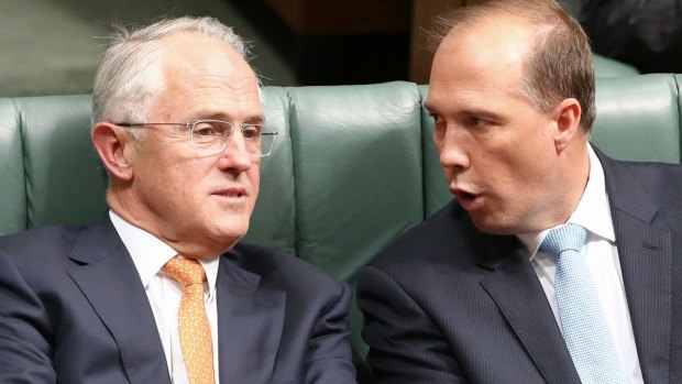 Prime Minister Malcolm Turnbull and Immigration Minister Peter Dutton.