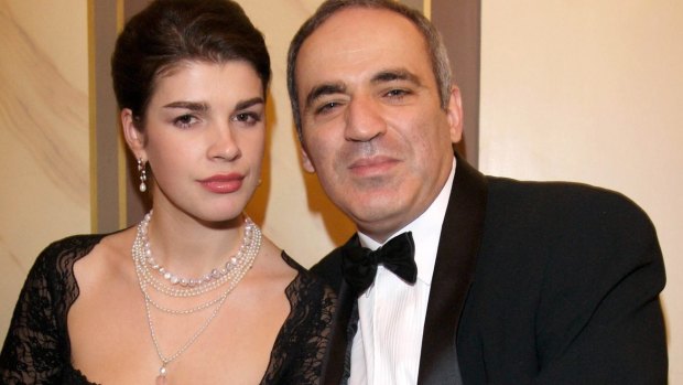 Kasparov with his third wife, Daria.
