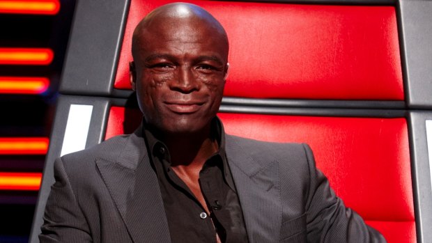 Back in the red chair: Seal on <i>The Voice Australia</i>.