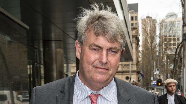 Nicholas Sampson, headmaster of Cranbrook, leaves the Royal Commission in September 2015.