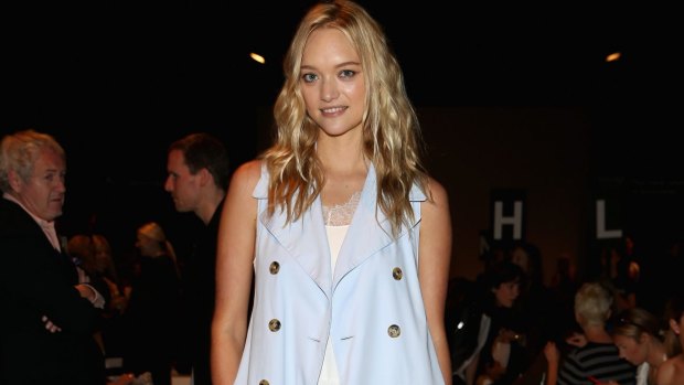 Model Gemma Ward attends the Tome show at Mercedes-Benz Fashion Week Australia 2015 wearing what we'll all be wearing in September.