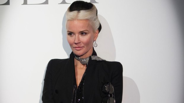 Daphne Guinness at a preview of the upcoming Isabella Blow: A Fashionable Life exhibition at the Powerhouse Museum. 