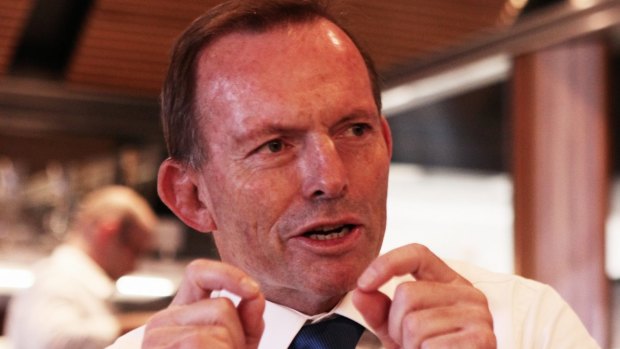 Tony Abbott says he is not taking pot-shots.