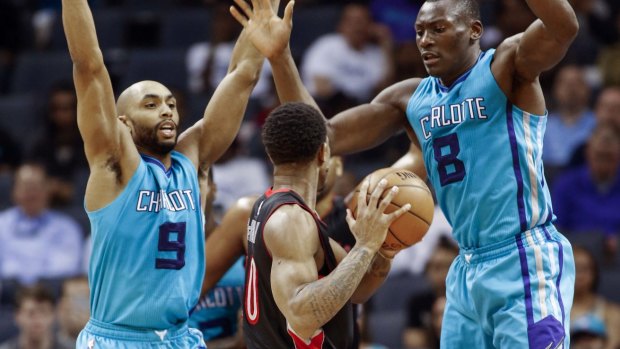 Hanging in there: In spite of their best efforts, the Charlotte Hornets are still alive.