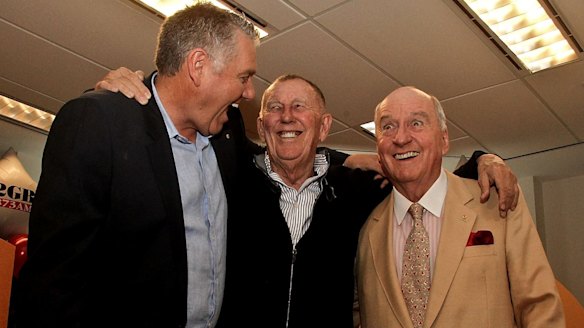  2GB's Ray Hadley, John Singleton and Alan Jones.
