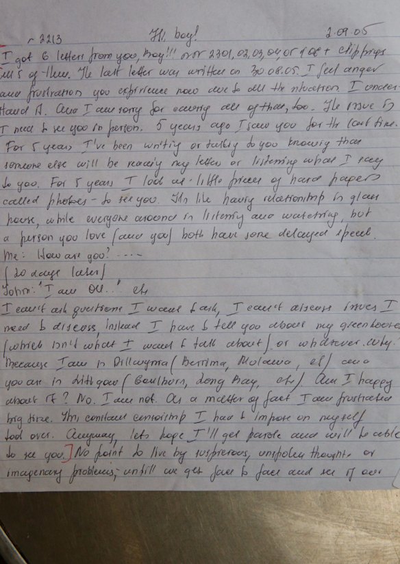 One of the many love letters between Lucy Dudko and John Killick.