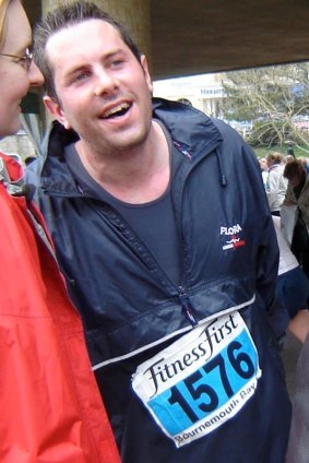 The before photo: six years ago Steven Way was more likely to be drinking a pint, eating a kebab or smoking a cigarette than running.