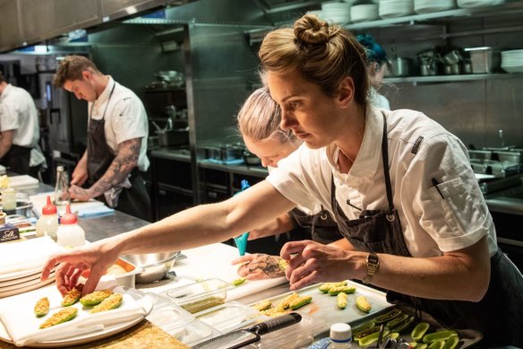 Alanna Sapwell, head chef of Brisbane's Arc Dining, which was a New Restaurant of the Year nominee. 
