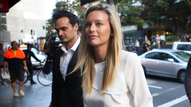 Kelly Landry outside court in Sydney on Tuesday.