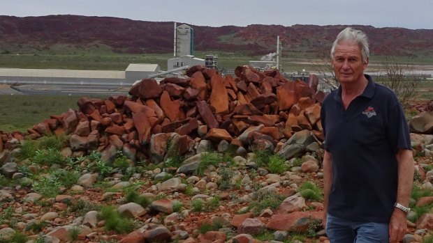 Dr John Black, former assistant divisional chief of the CSIRO, on the Burrup Peninsula in July 2016.