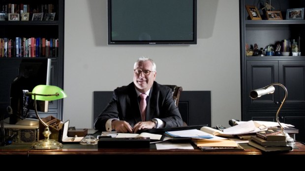 Andrew McManus in his office in 2011. 