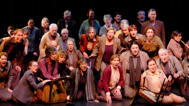 Members of the Canberra Choral Society as the Handel in the Theatre opera chorus in The Vow.