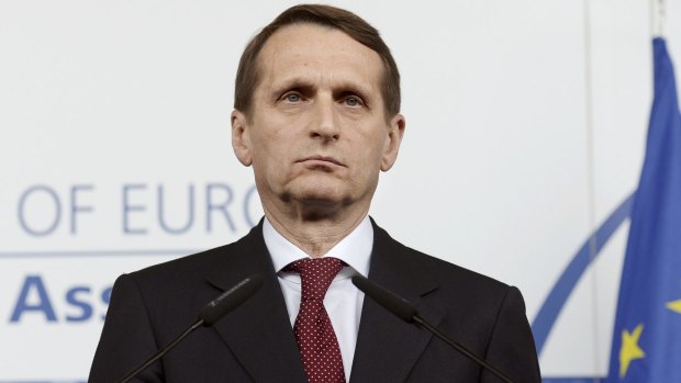 Russia's State Duma speaker Sergei Naryshkin wants lawmakers in Moscow to consider a censure of West Germany.