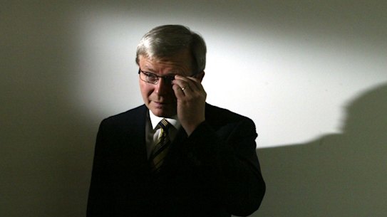 Kevin Rudd as Shadow spokesperson for Foriegn Affairs in 2003.