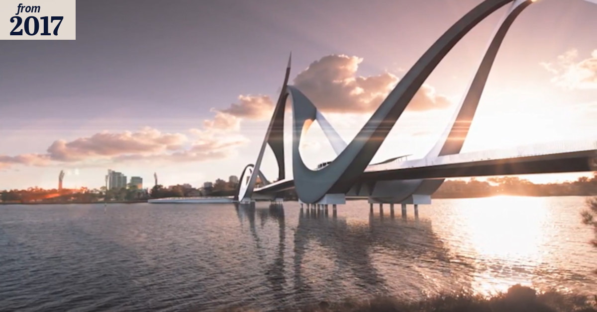 Perth Stadium footbridge will be 'as big as Sydney Harbour Bridge'