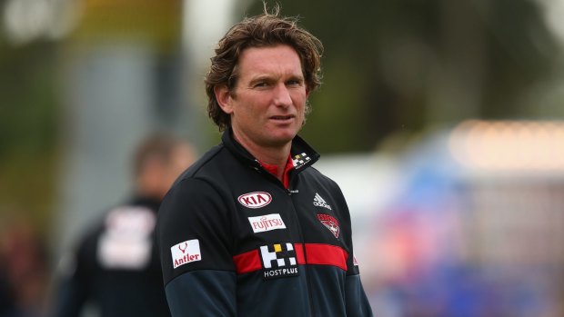 Mounting pressure: Bombers coach James Hird.