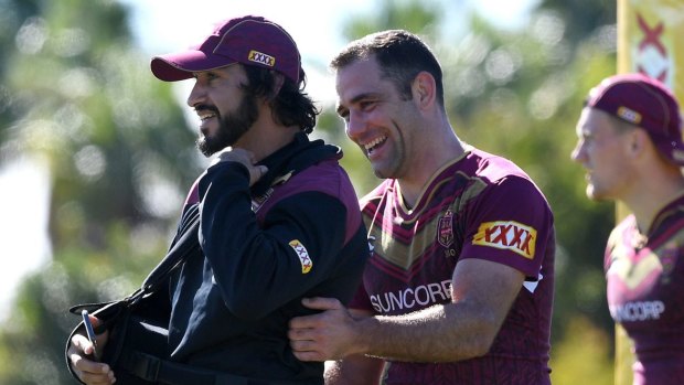 Old mate: Cameron Smith says winning State of Origin after losing great players like Johnathan Thurston would rate as the most satisfying of a long career.