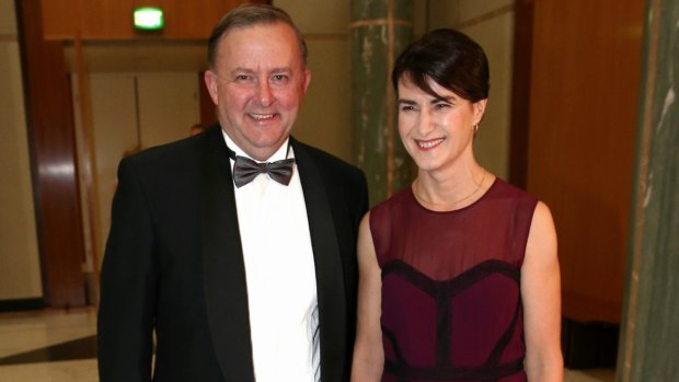 With Tebbutt in June this year, attending the Midwinter Ball at Parliament House.
