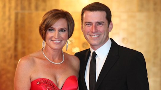 Karl Stefanovic and Cassandra Thorburn at the 2011 Logies.