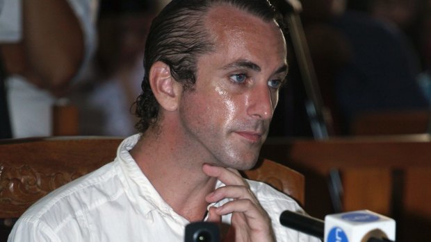 British national David Taylor during his verdict trial in Bali in March.