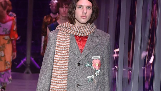 Maxime Sokolinski, who walked the runway at a Gucci show during Milan Fashion Week in February, brought some celebrity credentials to Sydney.