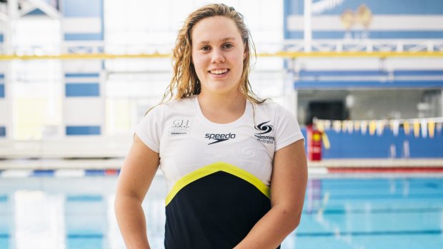 Australian open water swimmer Chelsea Gubecka.
