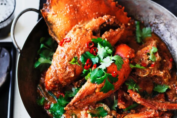 Adam Liaw's Singapore chilli crab.