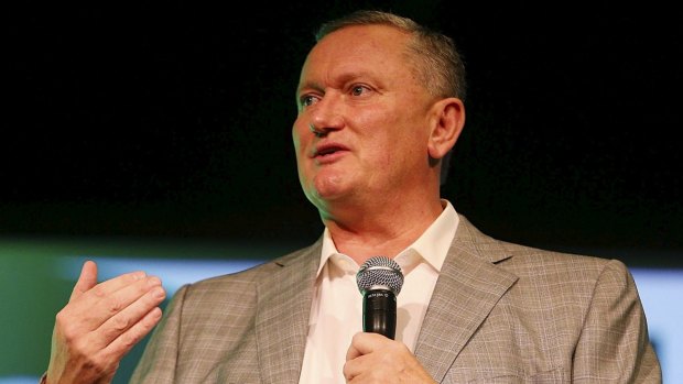 Stephen Dank at a sportsman's lunch two years ago.