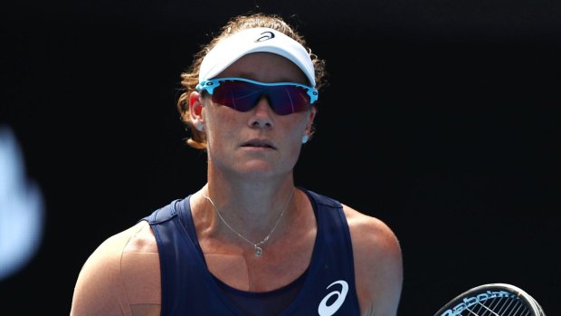 Time at the top: Sam Stosur.