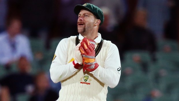 Gift of the gab: Matthew Wade takes a break from his verbal excursions at Adelaide Oval.