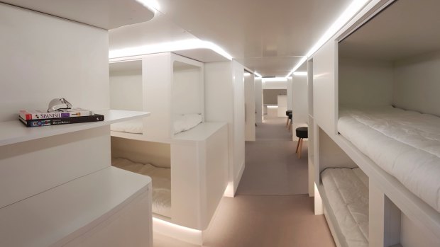 Airbus is developing passenger sleeping compartments that could sit in plane cargo holds.