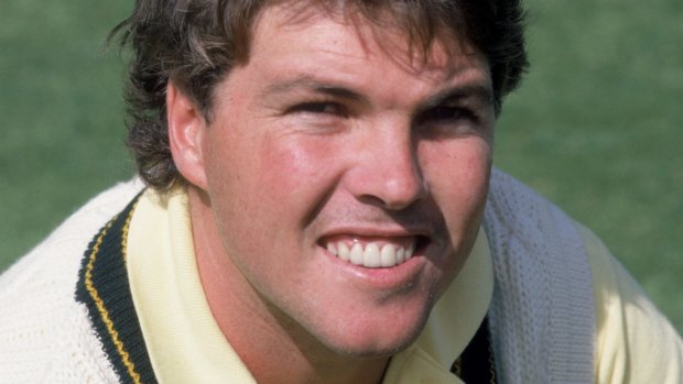 Greg Ritchie in 1985 during his days playing Test cricket for Australia.