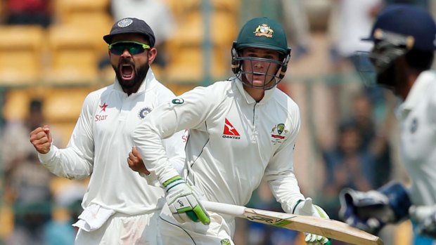 Bitter fallout: Virat Kohli's hints that the Australians cheated around the use of the DRS have sparked a strong reaction from Cricket Australia CEO James Sutherland.