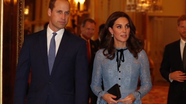 Prince William and Kate attend a reception at Buckingham Palace, London, to celebrate World Mental Health Day.