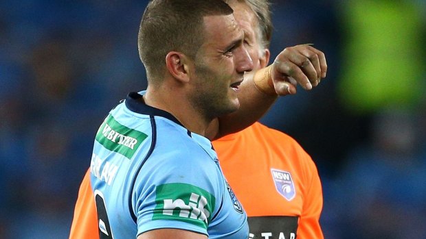 Nagging pain: Robbie Farah said he didn't consider coming off the field.