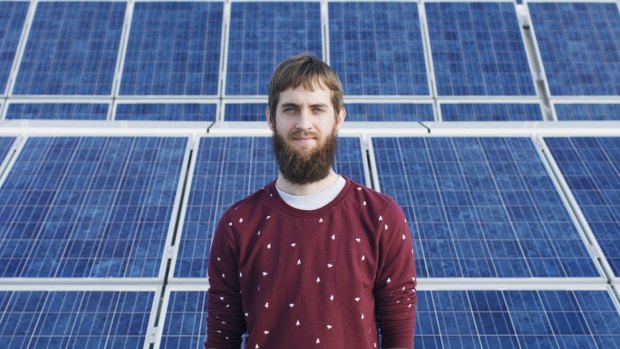 PhD researcher Mattias Juhl at the School of Photovoltaic and Renewable Energy Engineering at the University of New South Wales.