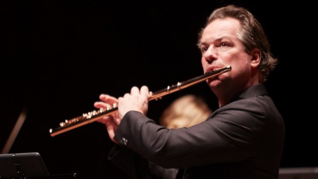 Inspiring: Flautist Emmanuel Pahud on stage with the Australian Chamber Orchestra.
