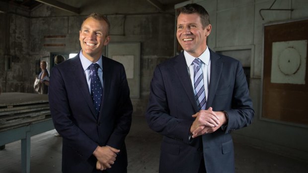 NSW Premier Mike Baird and Planning Minister Rob Stokes at White Bay Power Station in October last year.