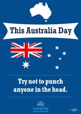 Nick Lawler's Australia Day poster has been shared over 900 times.