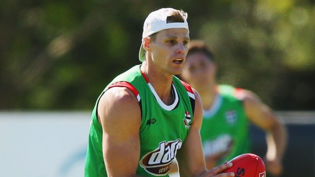 Interchangeable: Nick Riewoldt may spend more time in midfield..